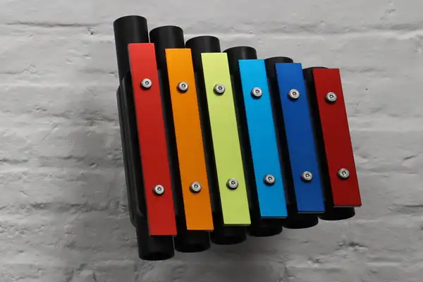 MÉTALLOPHONE TRIO ARC-EN-CIEL - fixation murale PERCUSSION PLAY
